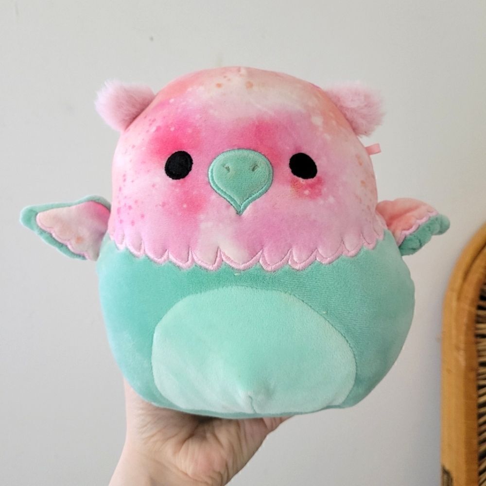 Gala the Griffin Squishmallow Pink/Blue Rare 8"